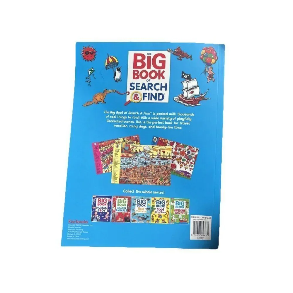 The Big Book of Search & Paperback by Kidsbooks Publishing; Rainstorm Very Good